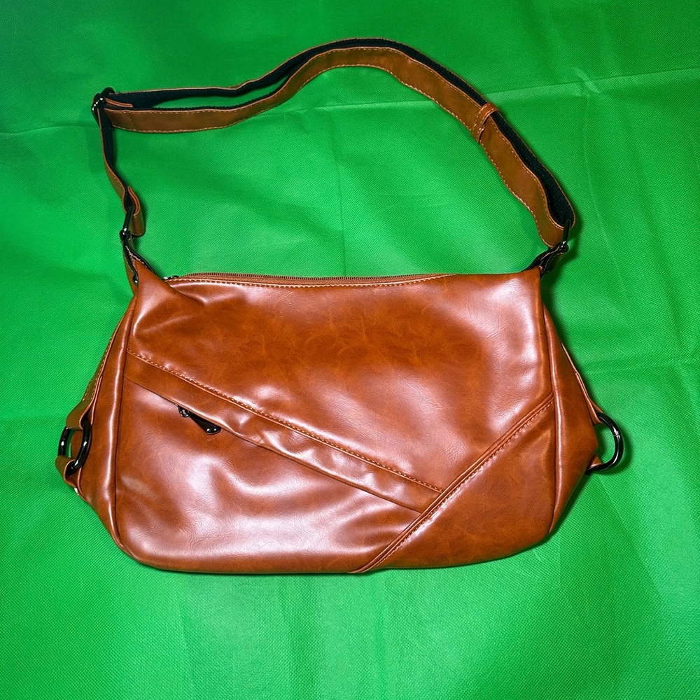 Stylish Tan Leather Men's Bag